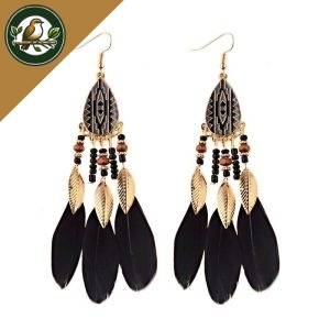 BOUCLES D’OREILLES BOHÉMIENNES OISEAUX
