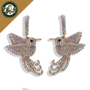 BOUCLES D’OREILLES OISEAUX - COLIBRIS PERLES