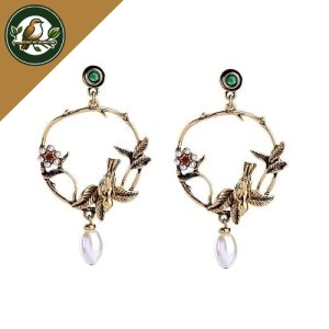 BOUCLES D'OREILLES VINTAGE OR
