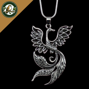 COLLIER OISEAUX - PHÉNIX DE FEU